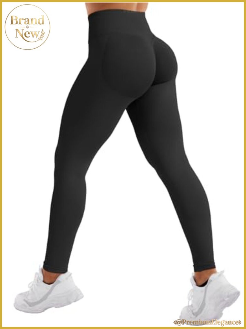 Hidden Scrunch Seamless Workout Leggings 25" Mid Rise Skinny Fit